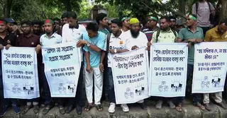কোরিয়ায় যেতে না পাড়া কর্মীদের পুনঃরোস্টারের দাবিতে আন্দোলন